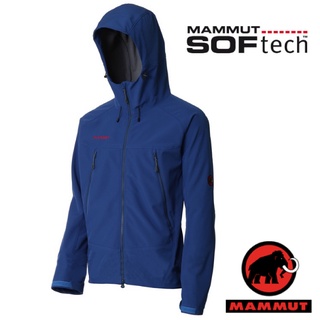 【MAMMUT 長毛象】男款機能透氣防潑水連帽軟殼保暖外套Winter Storm .夾克/ 深藍 19782