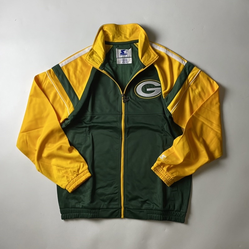 「滾青店」Starter x Packers包裝工 老式復古裁片式Vintage運動外套