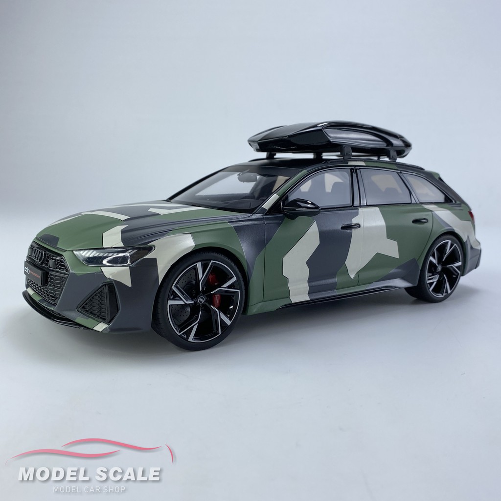 【模例】GT Spirit 中國獨家版 1/18 Audi RS6 (C8) AVANT 迷彩塗裝 附車頂箱