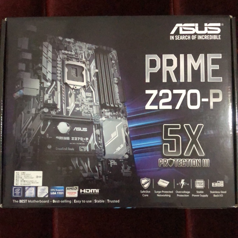 華碩 Asus Prime z270-p 主機板 LGA1151腳位