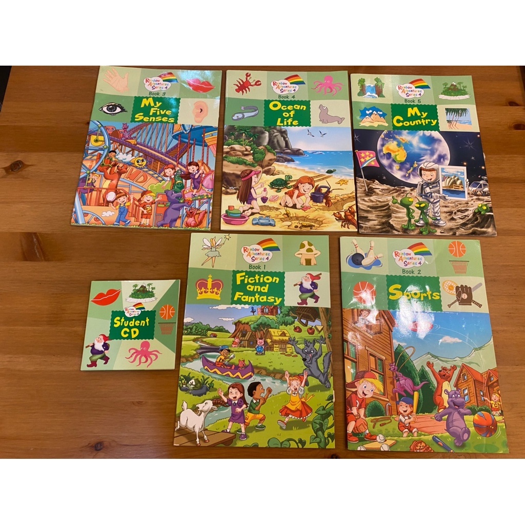 HESS 何嘉仁 幼兒園 彩虹探險系列 Rainbow Adventures Series 課本 1~5+CD 中班 下