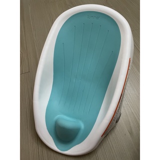 《美國Summer infant》可調式時尚摺疊洗澡躺椅-藍/浴盆/洗澡椅（已售出）