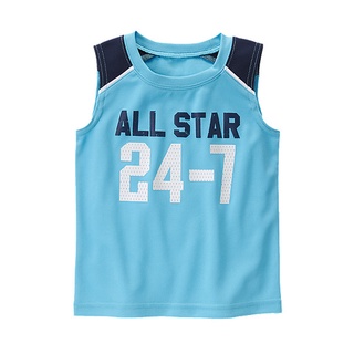 【B& G童裝】正品美國進口GYMBOREE All-Star Active 藍色排汗背心上衣18-24m,2,3yrs