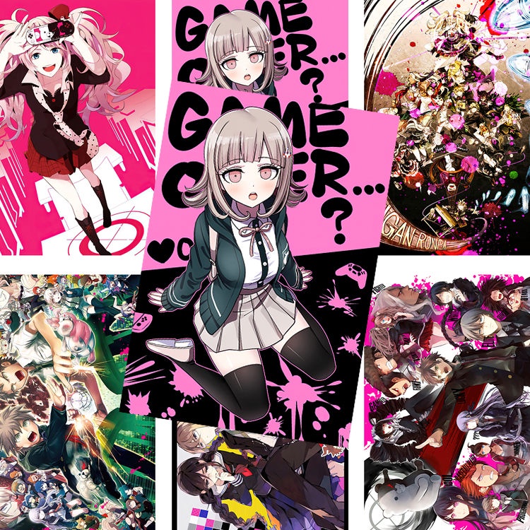 台灣現貨 彈丸論破海報七海千秋苗木誠狛枝凪斗日向創動漫周邊墻貼高清墻紙 蝦皮購物