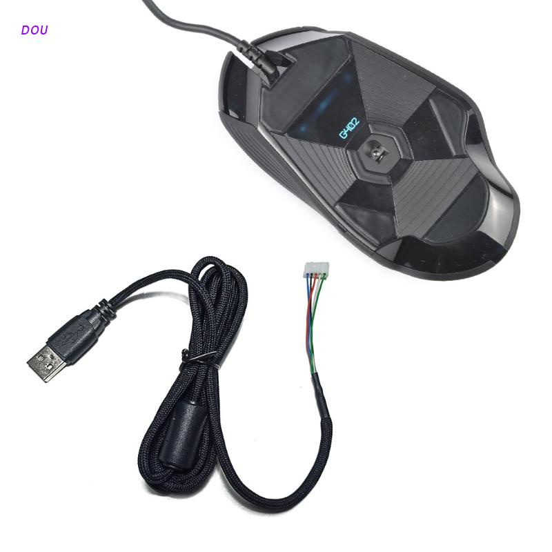 DOU 【PC】 羅技 G302/G402/G502/G400S 鼠標的通用尼龍鼠標電纜更換件