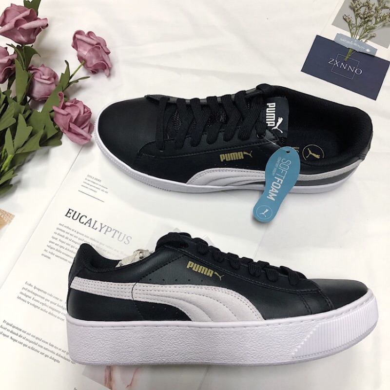 puma vikky suede platform