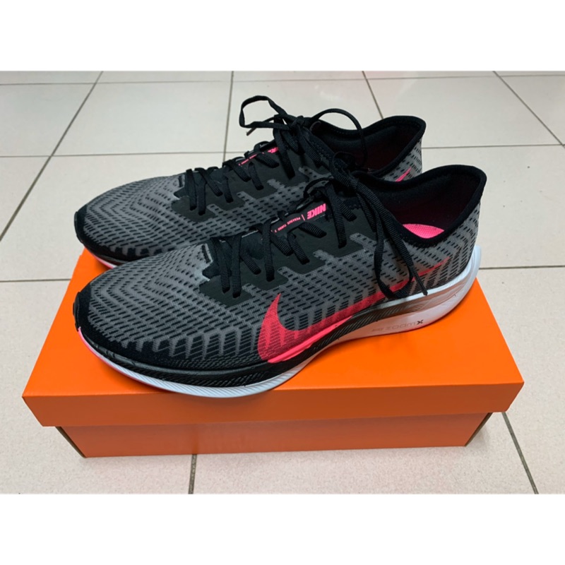 二手近全新 NIKE ZOOM PEGASUS TURBO 2 黑/粉紅 US11.5