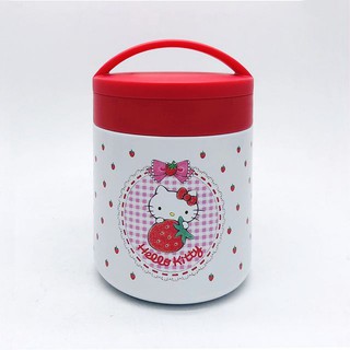 日本 skater 超輕量不鏽鋼保溫保冷便當罐-草莓 Kitty 300ml (7337) 副食品製作 輕食