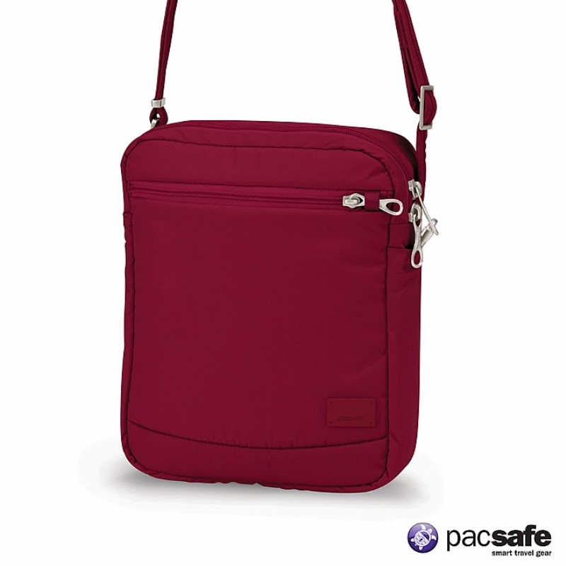 Pacsafe PF20215-Cranberries  [ CITYSAFE CS150 休閒斜肩包(6L) ] 莓紅