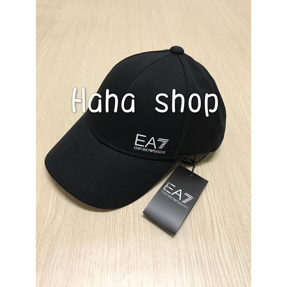 【Haha shop】EA7 EMPORIO ARMANI TRAIN CORE COTTON CAP 老帽 帽子 黑色
