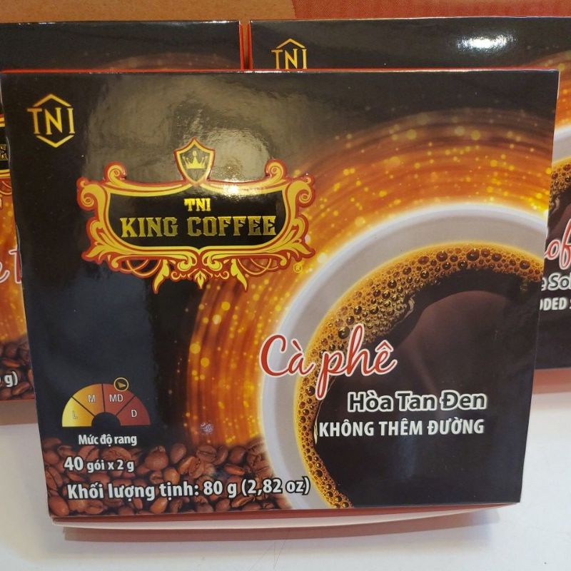 King Coffee 王者咖啡 即溶咖啡 醇黑咖啡 越南咖啡(2g* 40入/盒)
