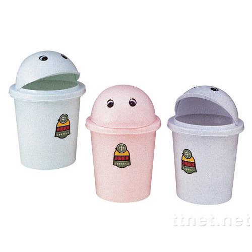 八德國際家庭五金 震嶸塑膠 中企鵝紙桶(垃圾桶) 掀蓋垃圾桶 圓形垃圾桶 企鵝垃圾桶 桃園可自取