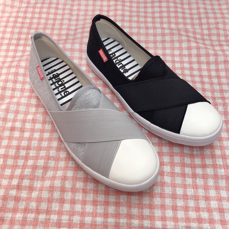 現貨 台灣製造 AROME 便鞋 娃娃鞋 懶人鞋 繃帶鞋 灰色 黑色