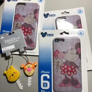（上海帶回）上海迪士尼 鑰匙圈 手機殼 iPhone6/6s plus 小熊維尼 跳跳虎 米妮