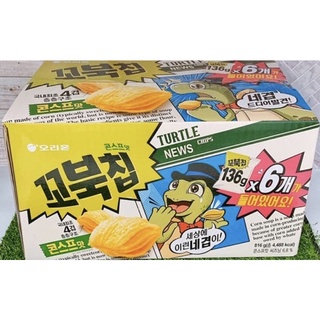 韓國 好麗友烏龜玉米脆餅(濃湯) 136g*6包/箱
