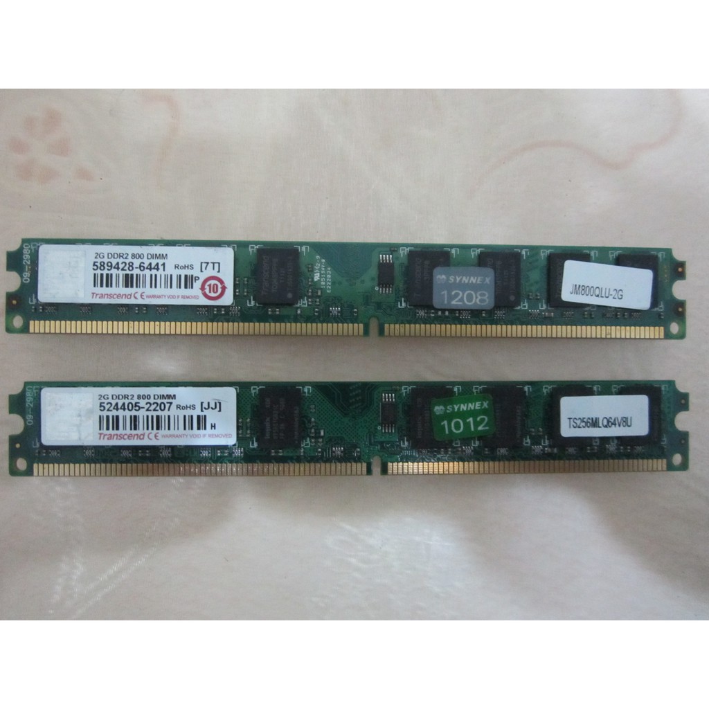 創見/記憶體~~2GB*2=4GB/DDR2/800 DIMM (雙面16顆粒) &lt;兩支一拍&gt;