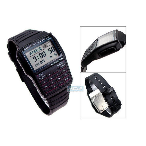 CASIO卡西歐 DBC-32-1A 原價1420 電子錶 方形 計算機 日期 計時碼表 運動錶 男錶【時間玩家】