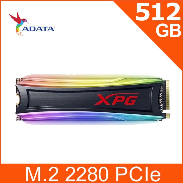 ADATA威剛 XPG S40G RGB 512G M.2 2280 PCIe SSD固態硬碟