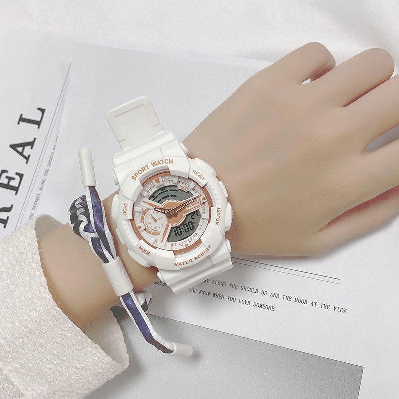 楊紫同款手錶女2022年新款小眾夏季男初中生中學生防水運動電子錶