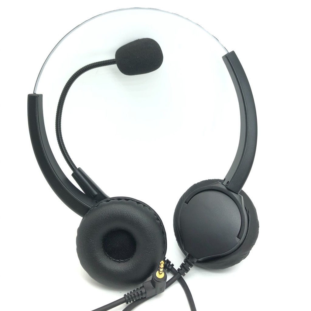 雙耳2.5mm電話耳機麥克風圓孔插孔 國際牌 專用 有靜音調音鍵功能 另有 水晶頭電話耳機麥克風
