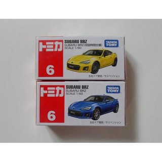 TAKARA TOMY TOMICA 06 SUBARU BRZ 初回 一般 速霸陸 多美小汽車 火柴盒小汽車