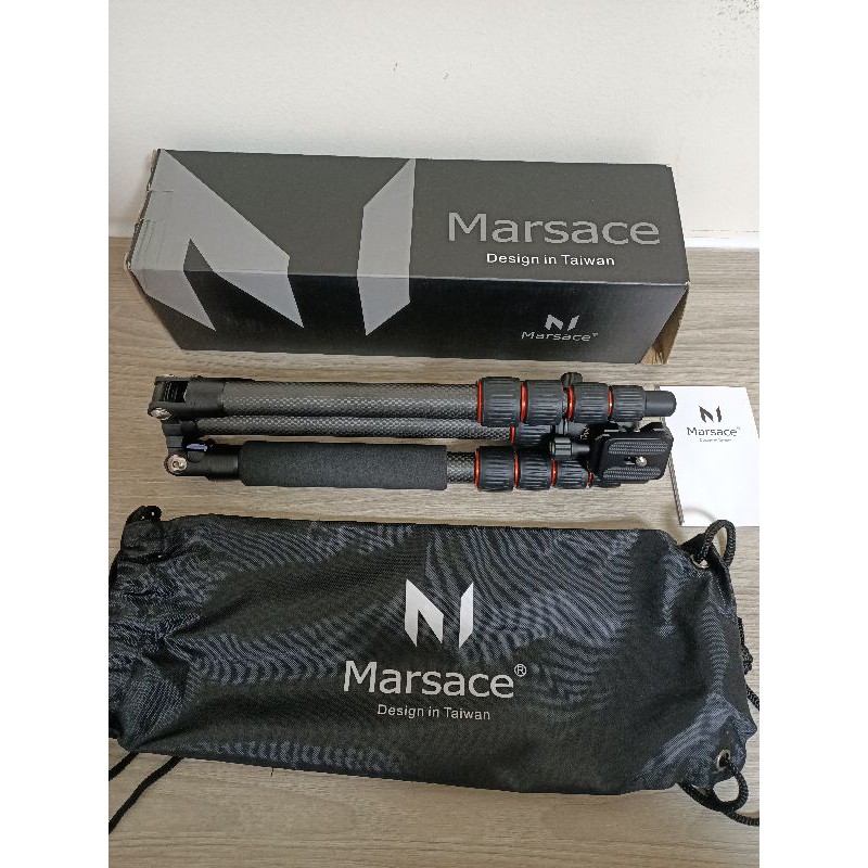 Marsace C15i+三腳架瑪瑟士旅行用 龍紋版碳纖維反折三腳架