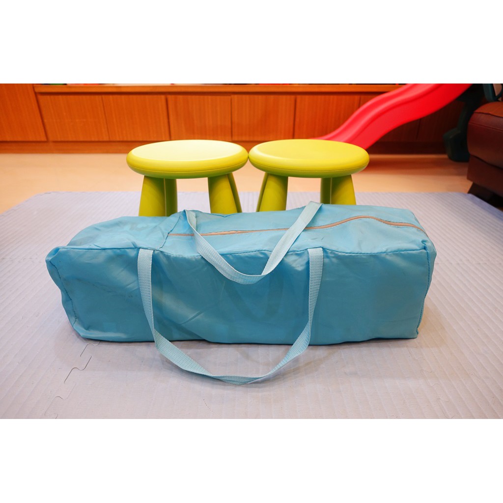 二手輕便型多功能雙層遊戲床 嬰兒床 攜帶式
