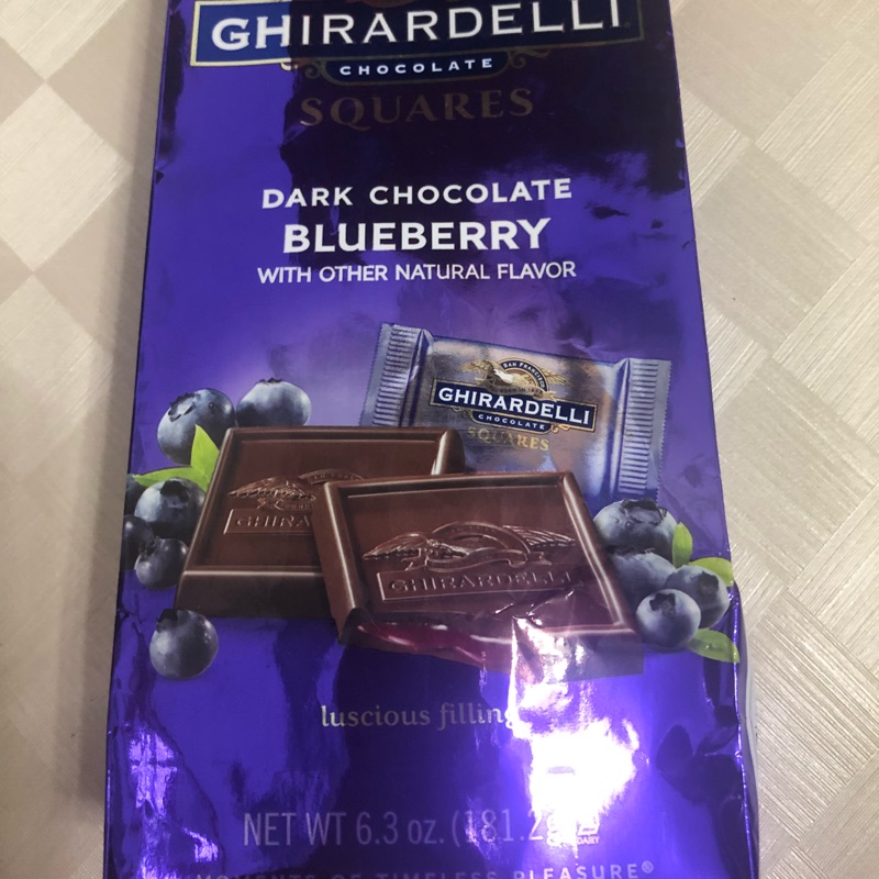 美國[Ghirardelli吉爾德利] 藍莓黑巧克力181g跟好市多不一樣