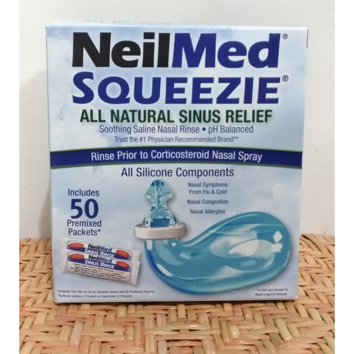 NeilMed Squeezie洗鼻壼(內含50包鹽)鯨魚瓶