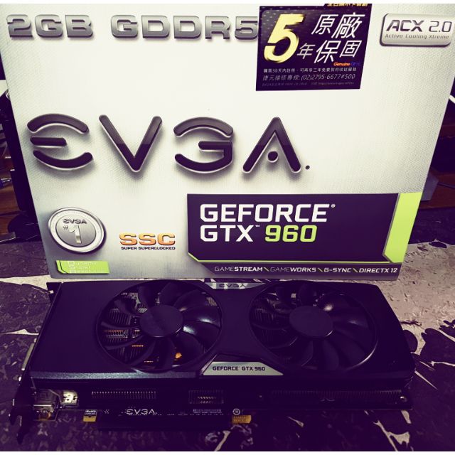 Evga gtx960 ssc acx2.0 2GB 顯示卡