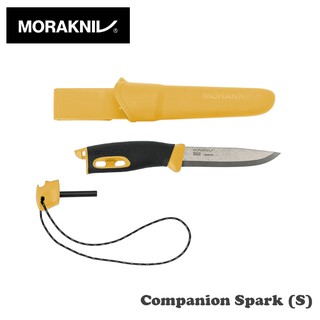 【速捷戶外】瑞典MORAKNIV 直刀(附打火石)黃 Companion Spark 13573， 登山/露營/野炊