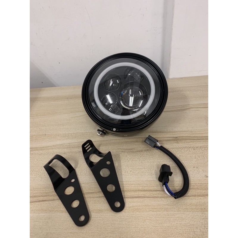 适用于黄河鑫源250三代国四4魔术师越野摩托车led原车前大灯头灯 10公分777 96 蝦皮購物