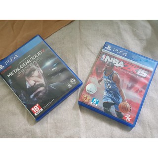 【二手商品】PS4 潛龍諜影V 幻痛 NBA 2k15 合售2片1000