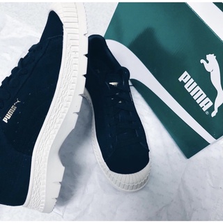❤️‍🩹 全新 專櫃正品PUMA Utility Suede Wn’s鞋 24/24.5（黑色麂皮奶油橡膠底）