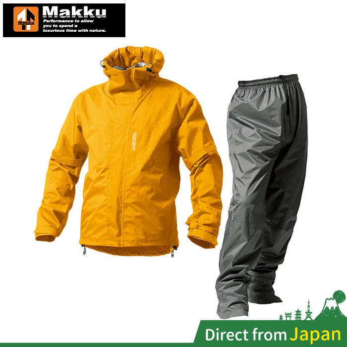 日本 MAKKU 兩件式防水耐水壓雨衣 AS-8000 機能型雨衣 RAIN WEAR DUALO