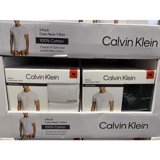 Calvin Klein男純棉短袖上衣3件組 美國尺寸：S-XXL 好市多代購