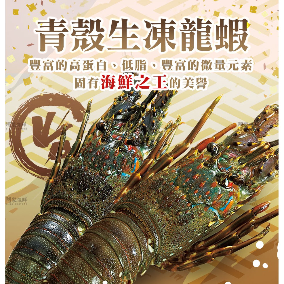 頂級青殼生凍龍蝦0g 700g 尾 四種規格 阿家海鮮 蝦皮購物