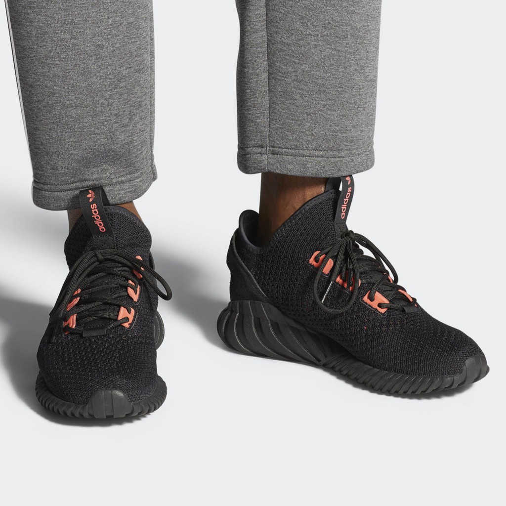 正貨｜ adidas Tubular Doom Sock Primeknit 小350 慢跑黑橘CG5509 | 蝦皮購物