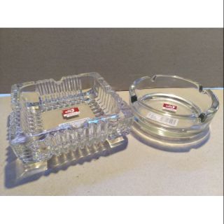 星星生活百貨 青蘋果 玻璃 透明 煙灰缸 方型 YG1016 圓型 YG1017 玻璃煙缸 玻璃煙灰缸 煙皿