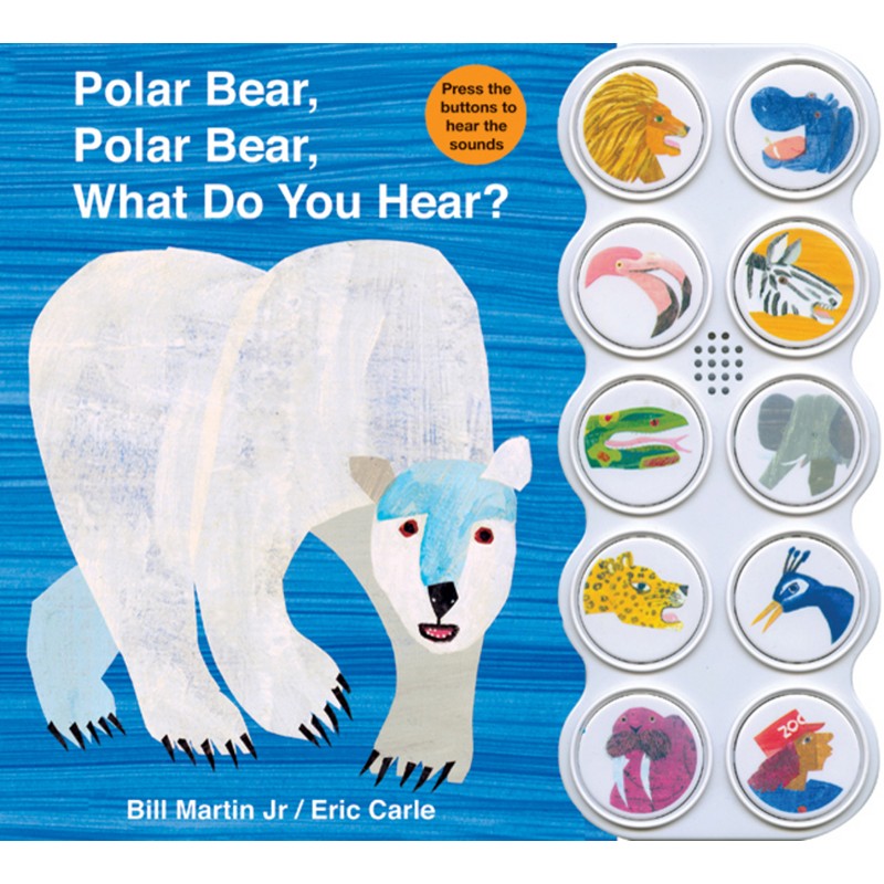 POLAR BEAR, POLAR BEAR, WHAT DO YOU HEAR｜硬頁聲音書【麥克兒童外文書店】