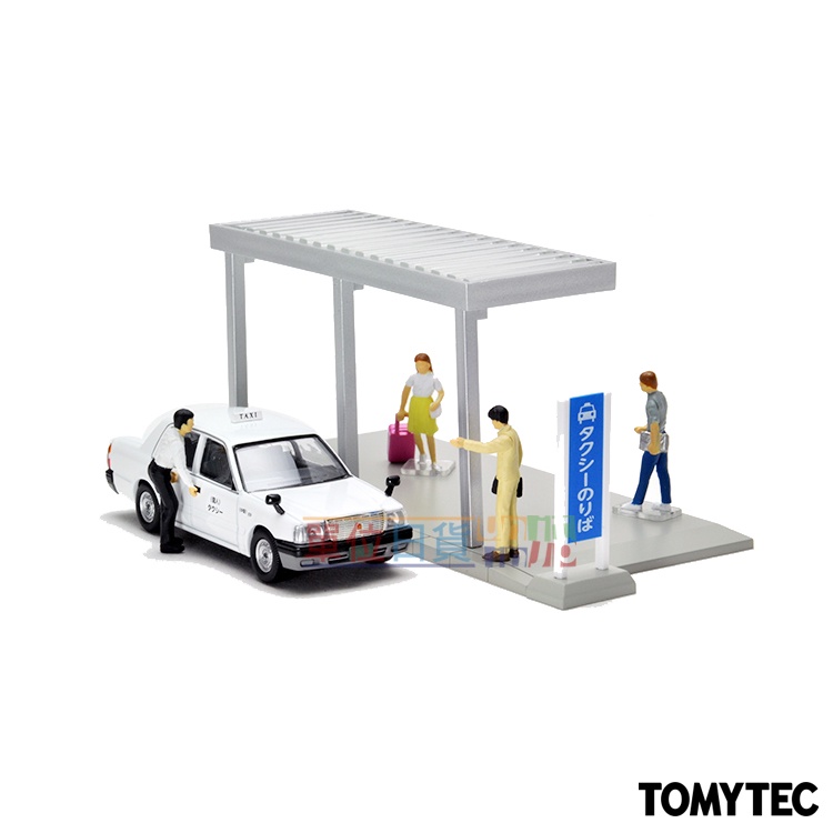 『 單位日貨 』日版正版 TOMYTEC TLV1/64 Car Snap 04a  計程車 站 小車 含人偶 配件組