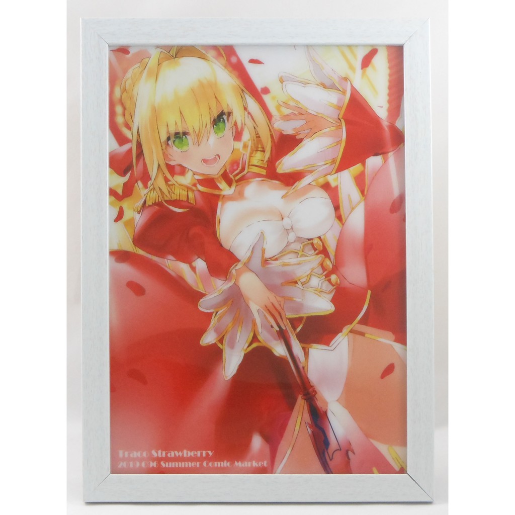 旅人事務所 日本c96會場限定fate Fgo こうましろtraco Strawberry 尼祿a4墊板 贈相框 蝦皮購物