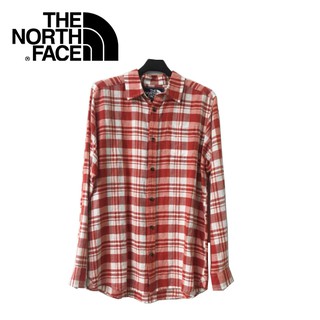【The North Face 男 長袖襯衫《橘紅》】A3CA-649/休閒/旅遊/上衣/襯衫/悠遊山水