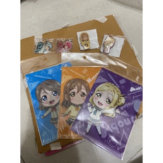 Lovelive sunshine 周邊商品 吊飾 小夾子 資料夾
