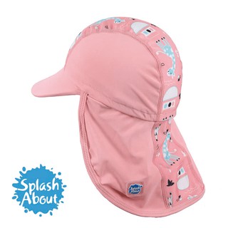 《Splash About 潑寶》抗UV遮頸帽-粉紅動物園