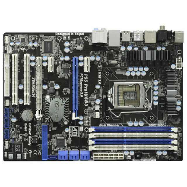 ASRock P55 Pro/USB3 1156 DDR3 主機板 非 1155 1150 1151 2011 1366