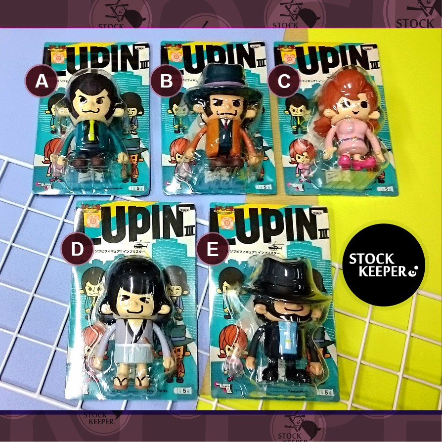 倉庫掌門人 全五款lupin Iii Pansonworks 魯邦三世可動公仔人偶次元大介峰不二子 蝦皮購物