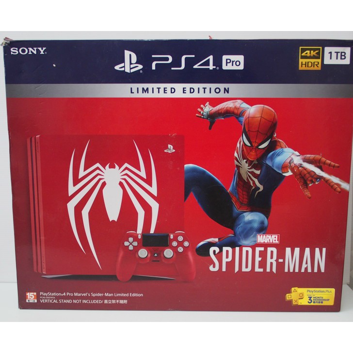 [崴勝3C] 二手 PS4 Pro 1TB 漫威蜘蛛人 主機 紅色主機