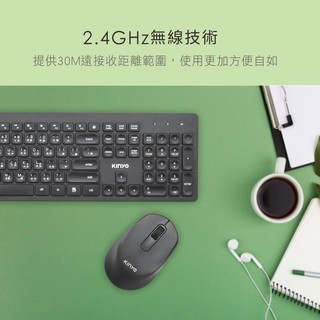 含稅全新原廠保固一年KINYO雷射水滴鍵多媒體無線2.4GHz鍵盤滑鼠組(GKBM-886)