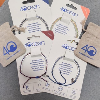 4Ocean 手鍊 手環 2條贈麻布袋 贈環保胸針